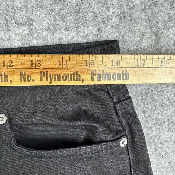Lauren Ralph Lauren LRL Jeans Womens 10 Black Classic Bootcut Flap Pockets Boho - Picture 9 of 15